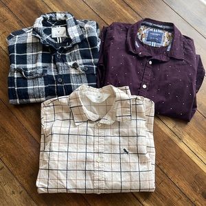 3 button down shirt bundle for boys, size 9/10. Excellent condition